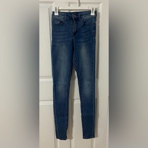 Tall women’s jeans, ashy blue color